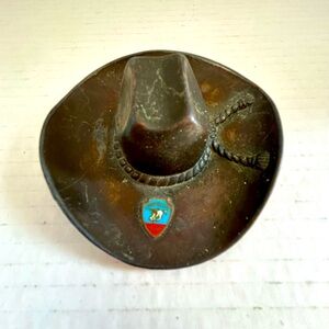 Calgary Stampede Vintage Copper Cowboy Hat Ashtray